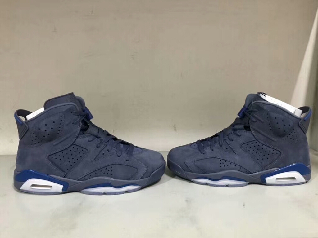 Original Jordan 6 Jimmy Grey Blue Shoes